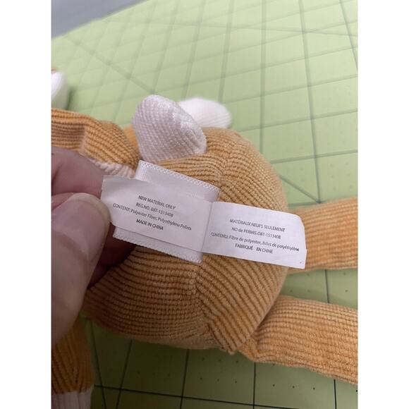 Manhattan Toy Co Folksy Forrester Bunny Rabbit Corduroy Plush Stuffed Animal - Picture 5 of 9